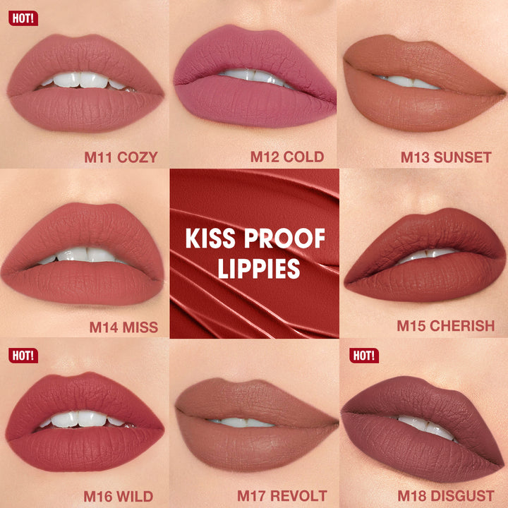 O.TWO.O Matte Finish Waterproof Long Wear Silky Lipstick O.TWO.O