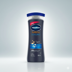 Vaseline Men Cooling Body Lotion - 400ml Glo Arabia