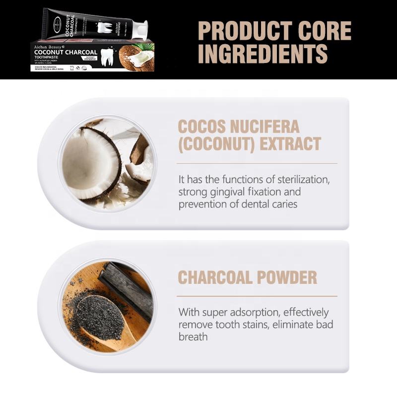 Aichun Beauty Coconut Charcoal Toothpaste - 100g Aichun Beauty
