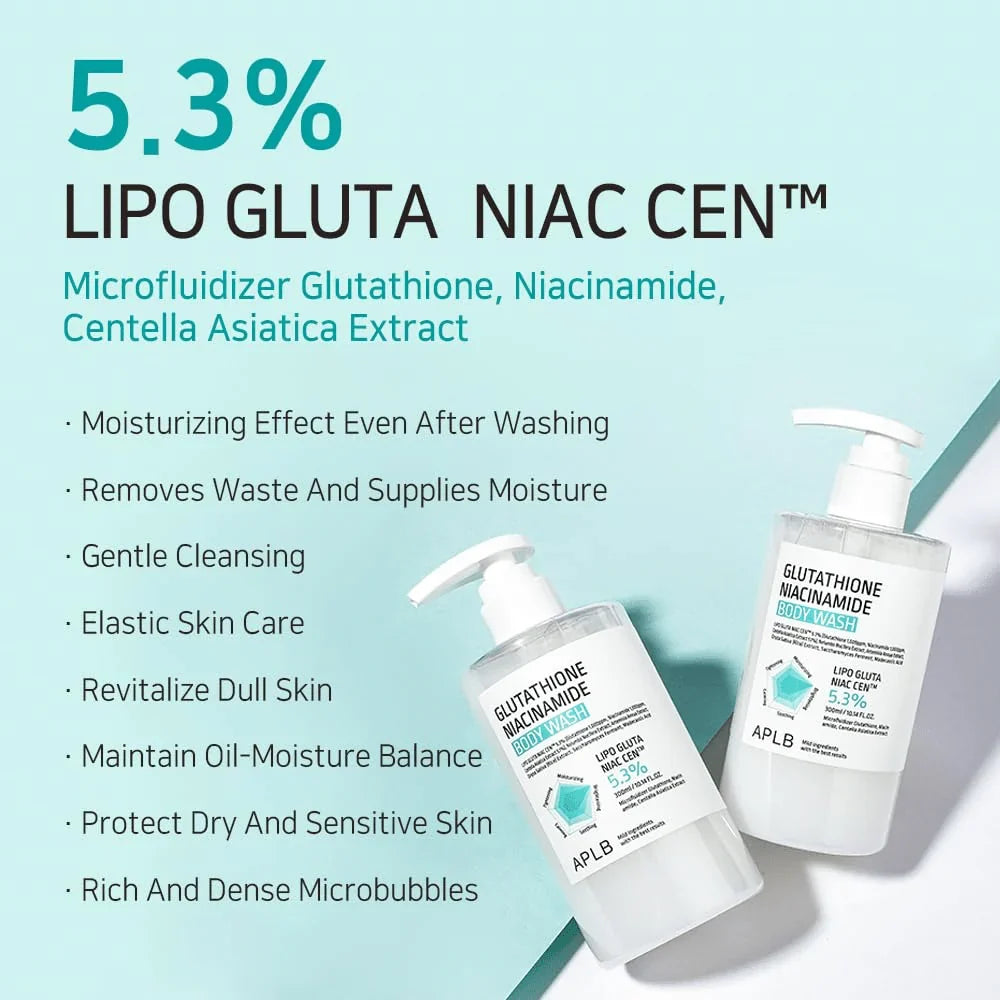 APLB Glutathione Niacinamide Body Wash – 300ml APLB