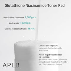 APLB Glutathione Niacinamide Toner Pad – 60 Pads APLB