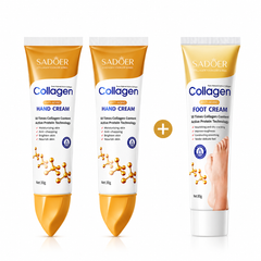 SADOER Collagen Hand & Foot Care Combo Set – Buy 2 Hand Creams Get 1 Foot Cream Free Sadoer