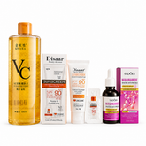 TikTok Viral Skin Care Combo – Sunscreen, Toner & Niacinamide Set Glo Arabia
