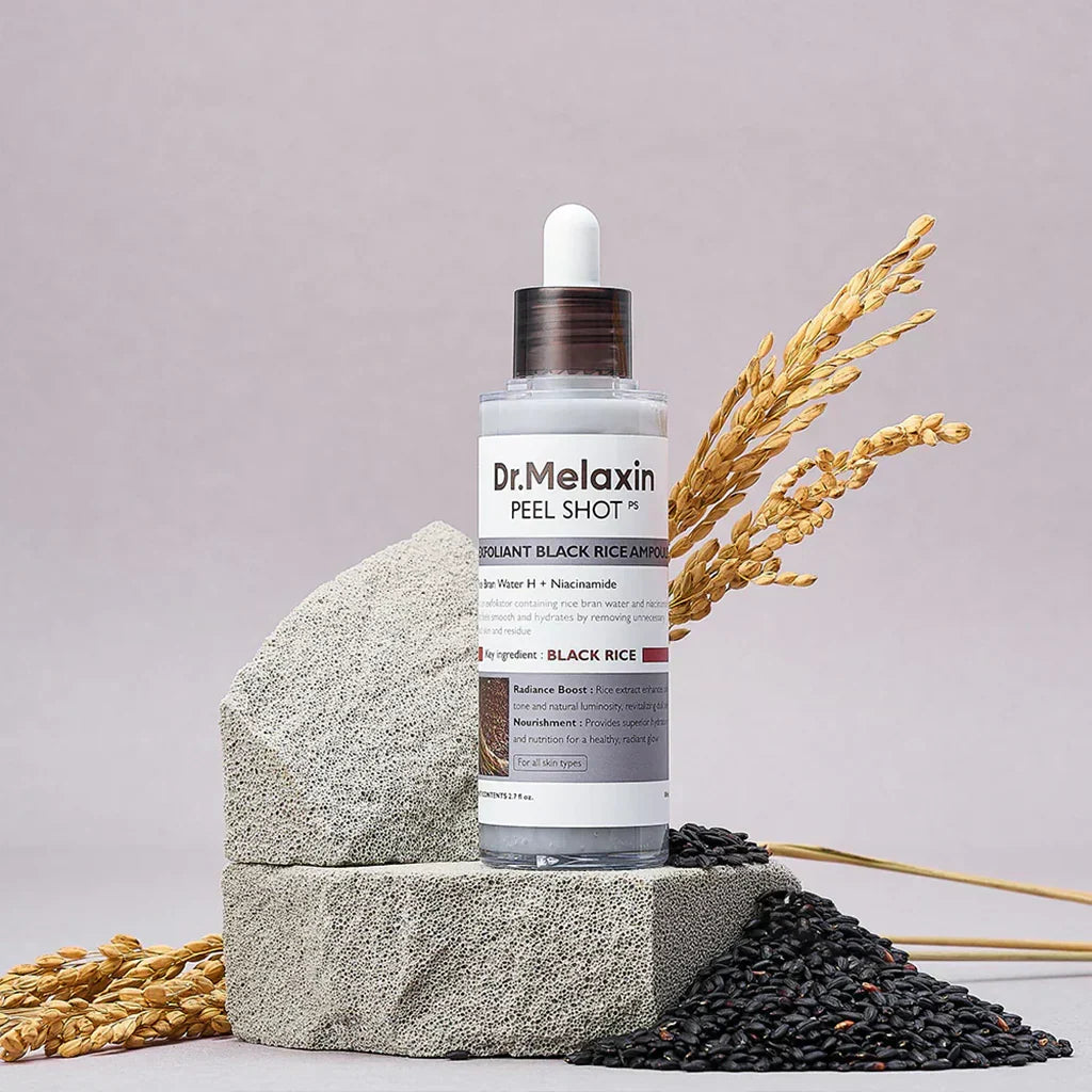 Dr.Melaxin Peel Shot Exfoliating Black Rice Ampoule - 80ml Dr. Melaxin