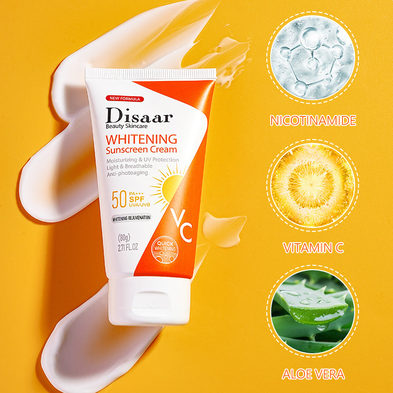 Disaar Vitamin C Whitening Whitening Sunscreen Cream - 80g Disaar