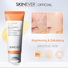 Skinever Salicylic Refreshing Scrub Cleanser - 75ml Skinever