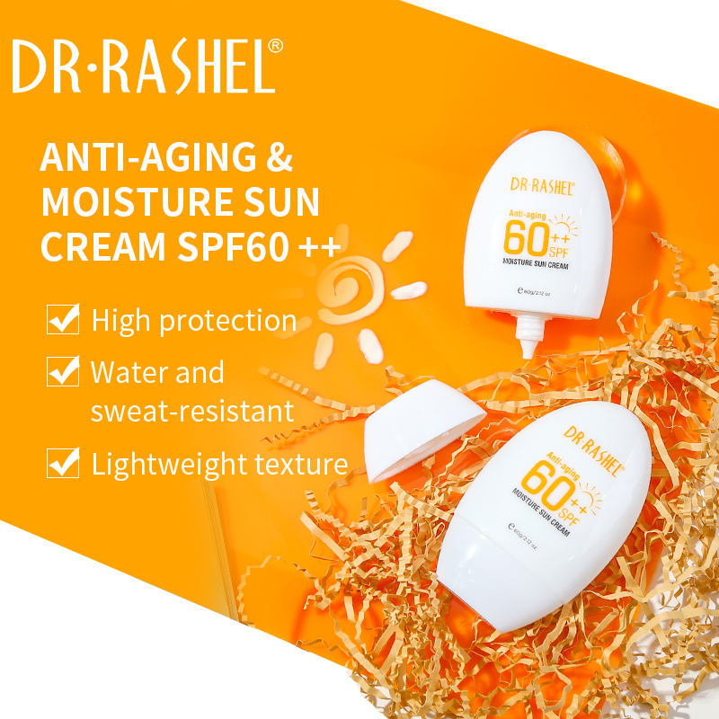 Dr.Rashel Anti Aging 60++spf Moisture Sun Cream - 60g DR.RASHEL