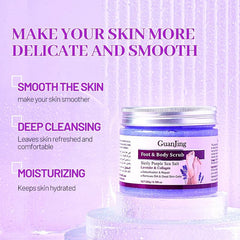 Guanjing Foot & Body Scrub Lavender & Collagen - 200g GuanJing