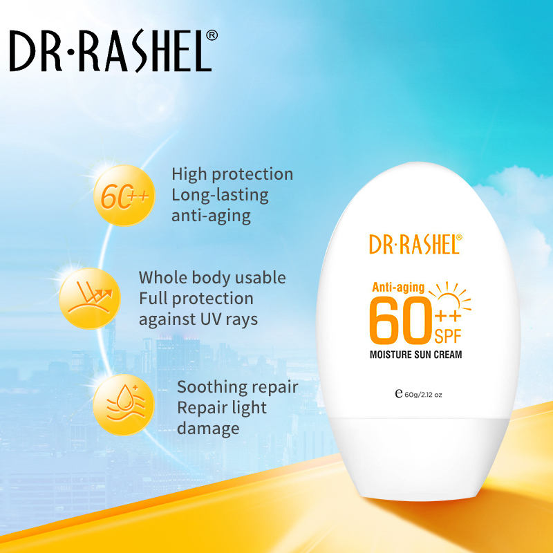 Dr.Rashel Anti Aging 60++spf Moisture Sun Cream - 60g DR.RASHEL