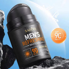 SADOER SPF 90+ Men's Refreshing Sunscreen Lotion 3 In 1 Long Lasting Isolation Whitening Cream For Men - 50g Sadoer