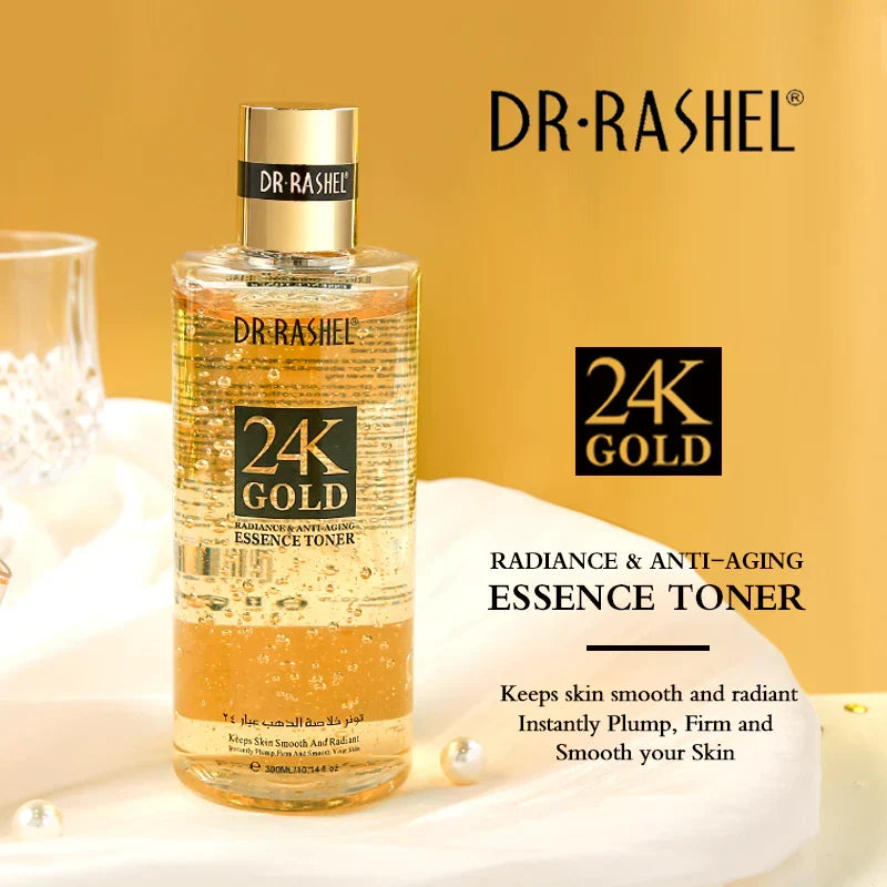 Dr.Rashel 24k Gold Radiance & Anti-aging Essence Toner - 300ml DR.RASHEL