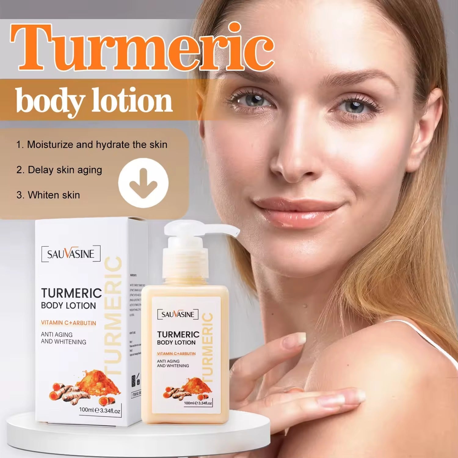 Sauvasine Turmeric Body Lotion - 100ml LANTHOME