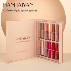 12pcs Handaiyan Matte Liquid Lipstick Set - 12Pcs x 2.5ml HANDAIYAN