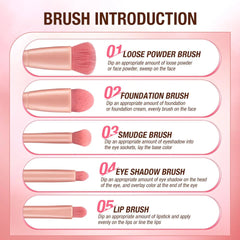 O.TWO.O Soft Fiber Makeup Brushes Set O.TWO.O
