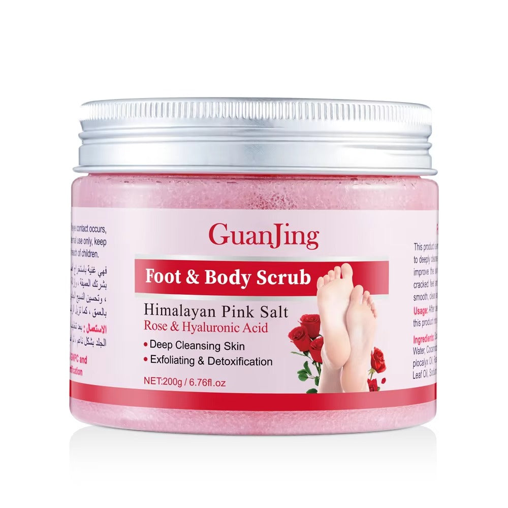 Guanjing Foot & Body Scrub Rose & Hyaluronic Acid - 200g GuanJing