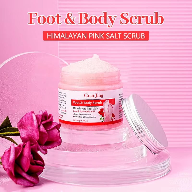 Guanjing Foot & Body Scrub Rose & Hyaluronic Acid - 200g GuanJing
