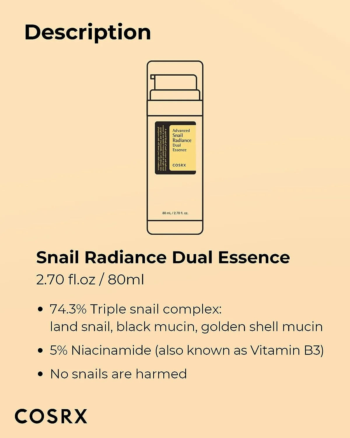 Cosrx Advanced Snail Radiance Dual Essence 80ml COSRX