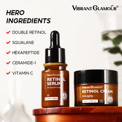 Vibrant Glamour 2 in 1 Retinol Anti-Aging Combo Glo Arabia