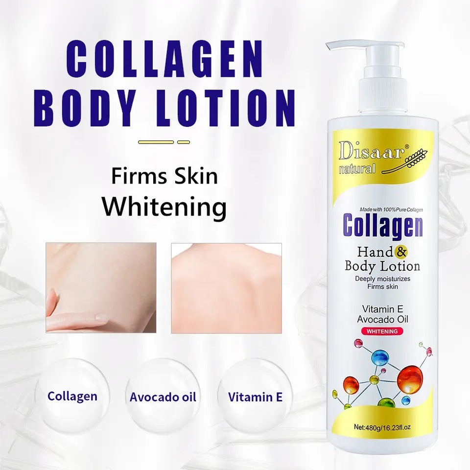 Disaar Collagen Hand And Body Lotion - 480g Disaar