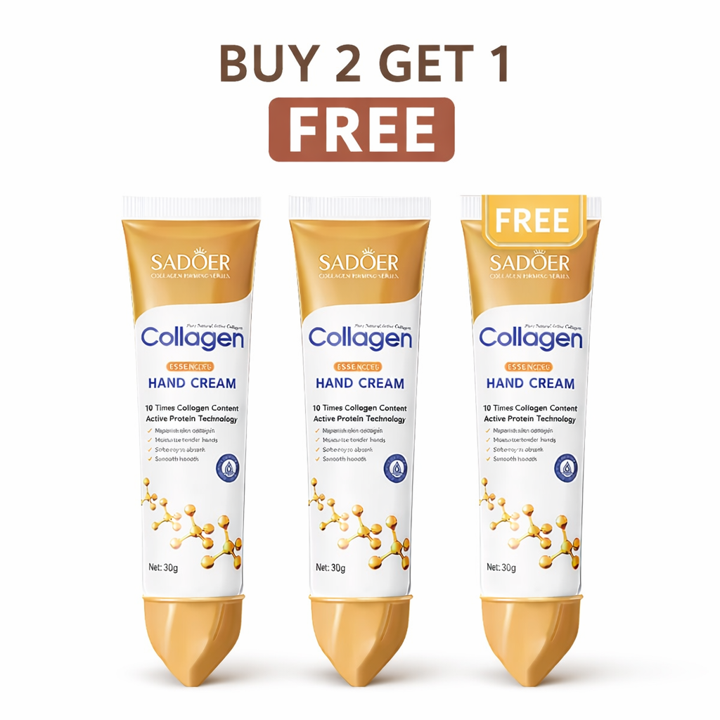 Sadoer Collagen Hand Cream Bundle – Buy 2 Get 1 FREE (3 x 30g) Sadoer