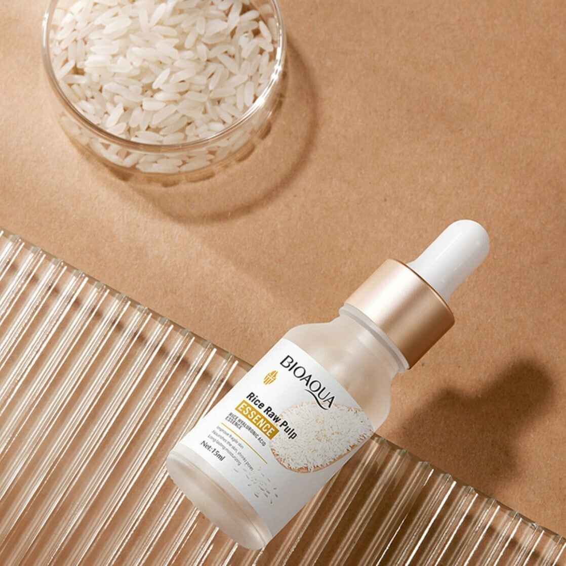 Bioaqua Rice Raw Pulp Essence (Hyaluronic Acid) - 15ml Bioaqua