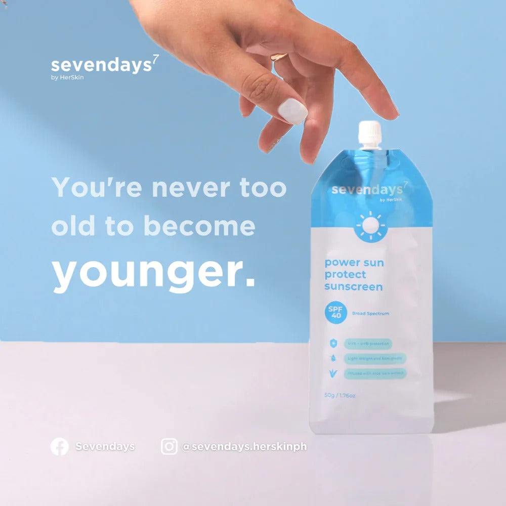 Sevendays Power Sun Protect Sunscreen - SPF40 - 50g HerSkin