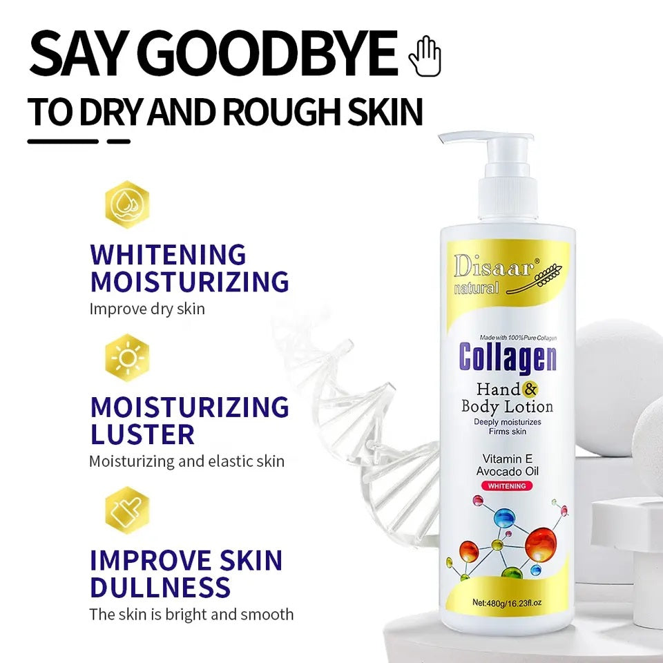 Disaar Collagen Hand And Body Lotion - 480g Disaar