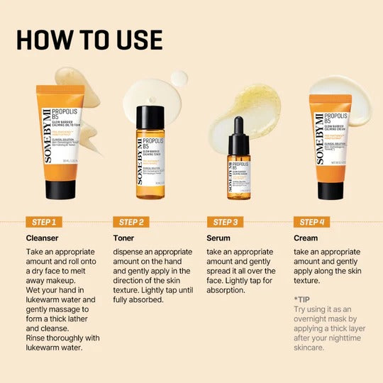 Some By Mi Propolis B5 Glow Barrier calming starter kit SOME BY MI