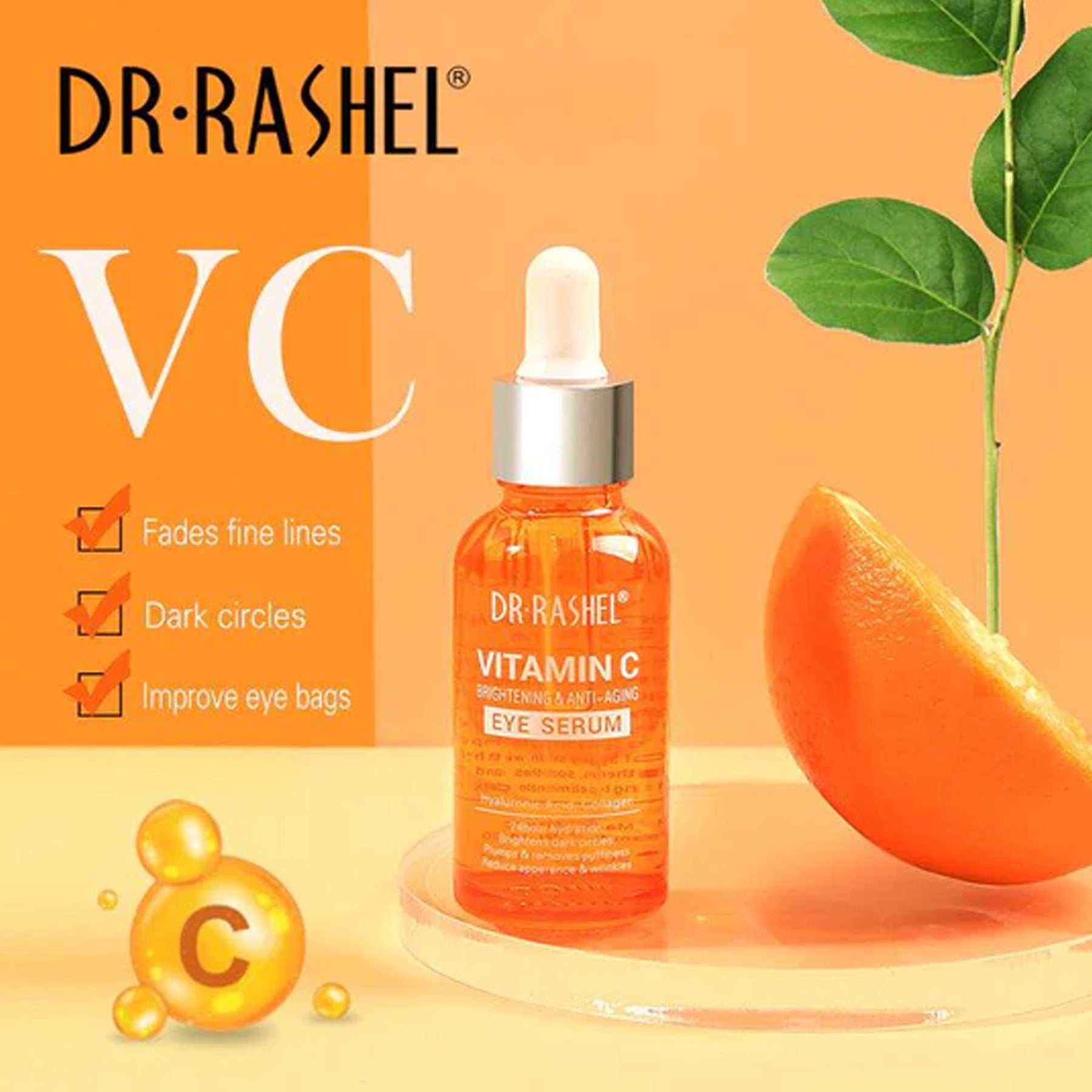 Dr.Rashel Vitamin C Brightening & Anti-aging Eye Serum - 30ml Dr. Rashel