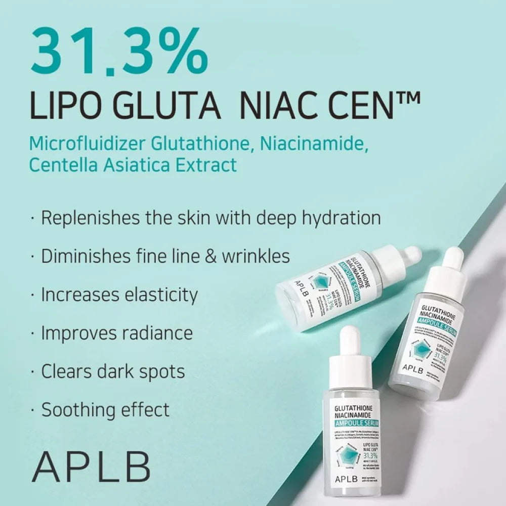 APLB Glutathione Niacinamide Ampoule Serum – 40ml APLB