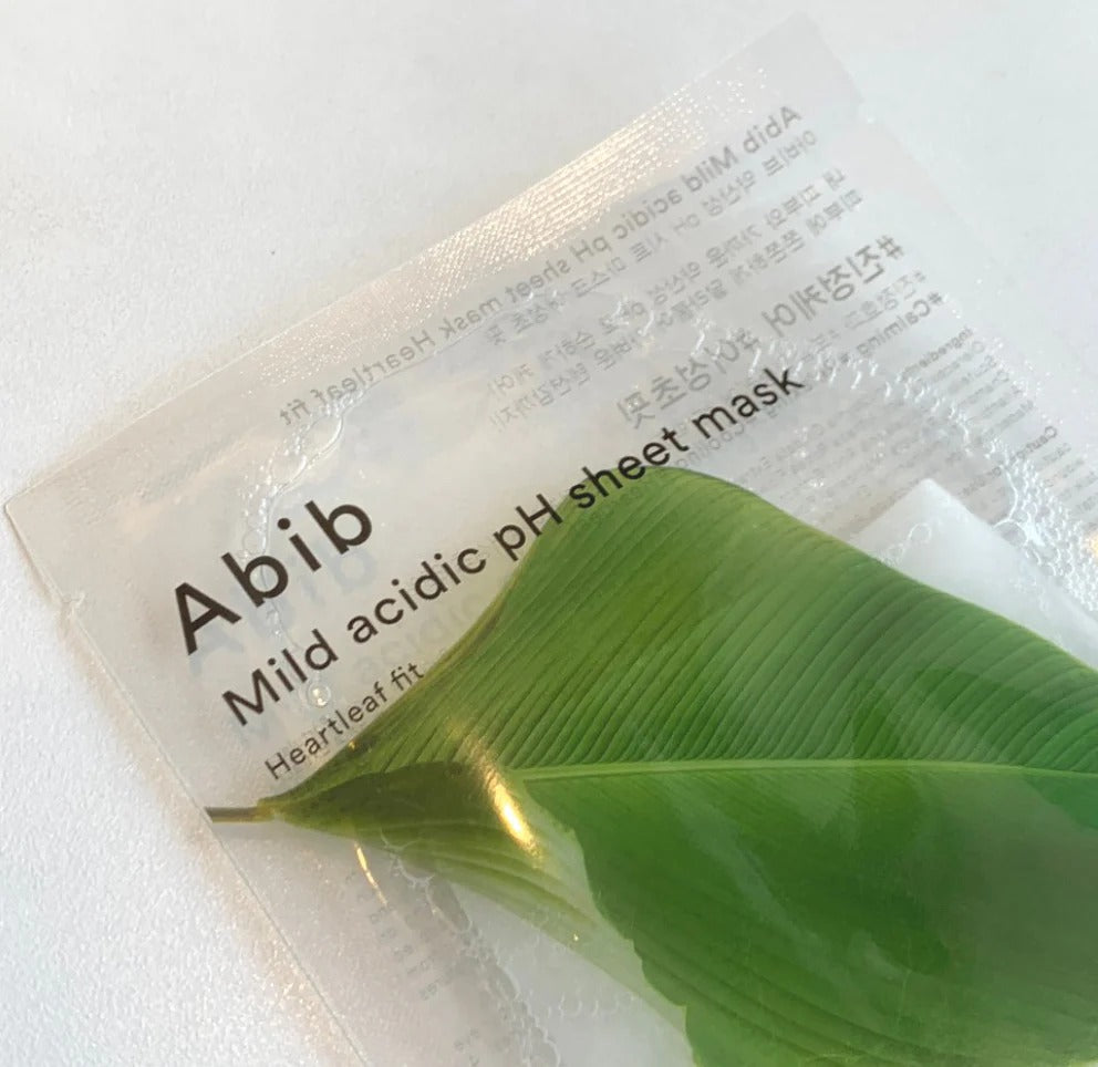 ABIB Mild Acidic pH Sheet Mask_HEARTLEAF FIT Abib