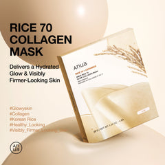 Anua Rice 70 Glow Collagen Mask Box (4Pcs) Anua