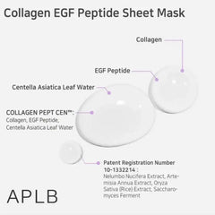 APLB Collagen EGF Peptide Sheet Mask – 10 PCS APLB