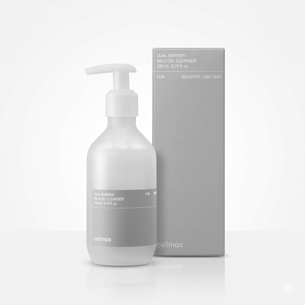 Celimax Dual Barrier Mild Gel Cleanser 200 Ml - Gentle Hydrating Low Ph Face Cleanser For Sensitive Skin Barrier Care Glo Arabia