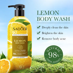 SADOER Lemon Body Wash Natural Lemon Extract - 400ML Sadoer