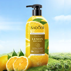 SADOER Lemon Body Wash Natural Lemon Extract - 400ML Sadoer