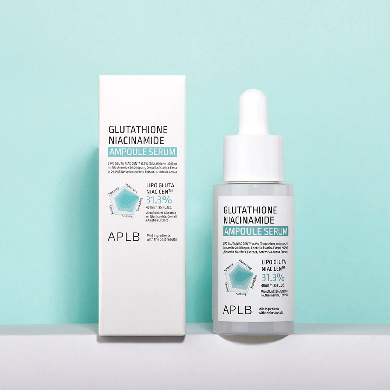 APLB Glutathione Niacinamide Ampoule Serum – 40ml APLB