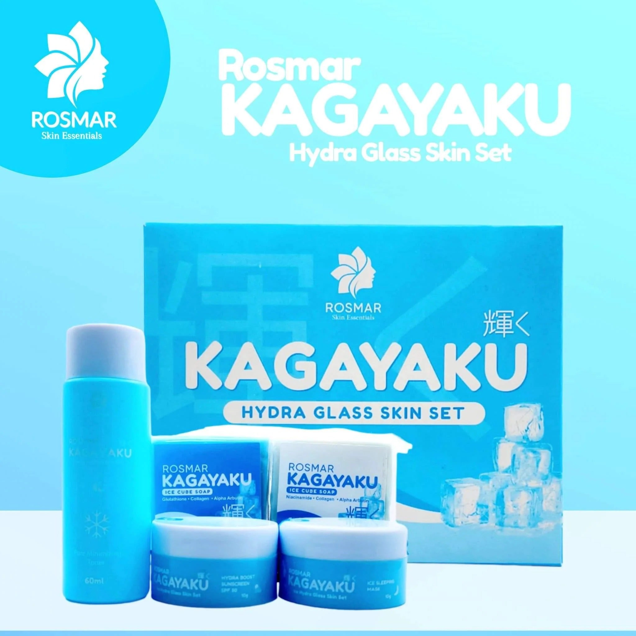 Rosmar 24hrs Kagayaku Hydra Glass Skin Set - 4 in 1 Rosmar