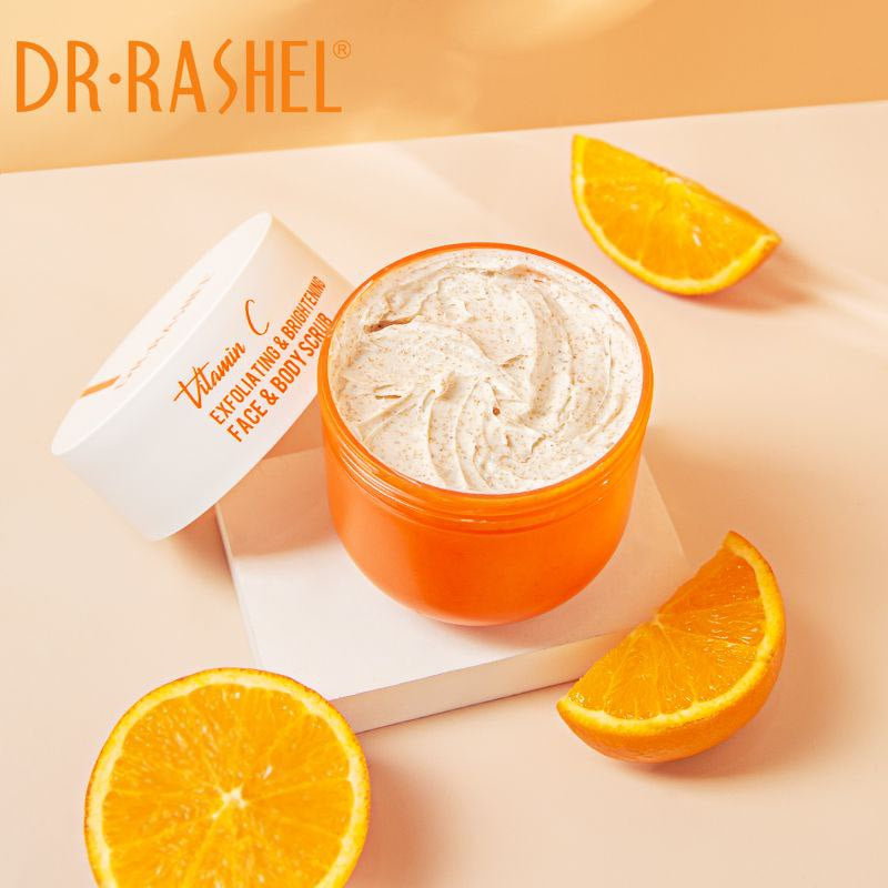 Dr.Rashel Vitamin c Face & Body Scrub - 250g DR.RASHEL