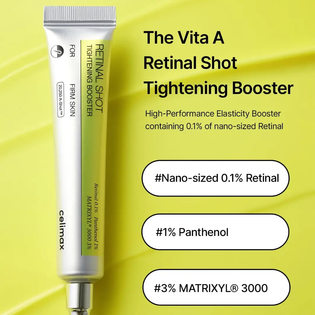 Celimax Retinal Shot Tightening Booster 15ml + FREE Collagen Sleeping Mask celimax
