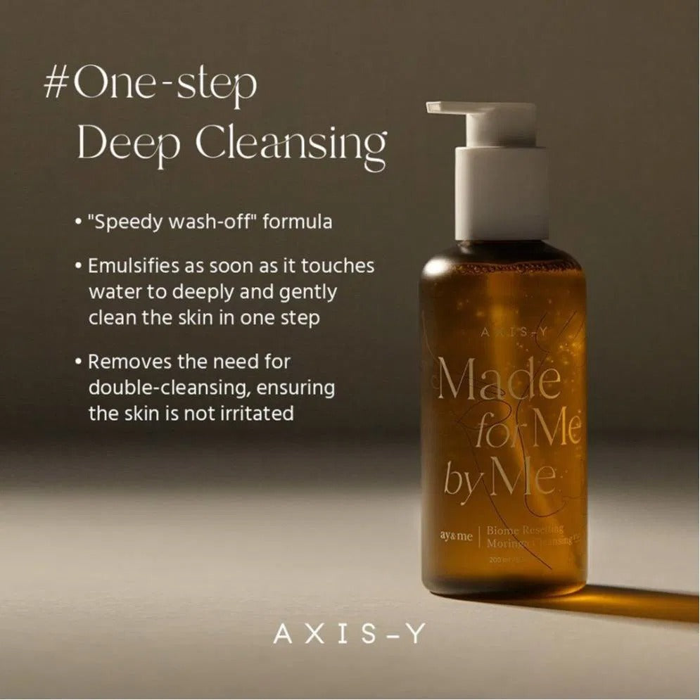 Axis-Y Biome Resetting Moringa Cleansing Oil - 200ml AXIS-Y