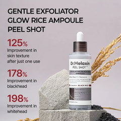 Dr.Melaxin Peel Shot Exfoliating Black Rice Ampoule - 80ml Dr. Melaxin