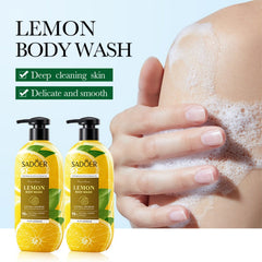 SADOER Lemon Body Wash Natural Lemon Extract - 400ML Sadoer