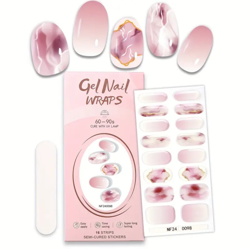 Gel Nail Wraps - NF2400098 Glo Arabia