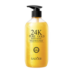 SADOER 24K Pure Gold Body Wash White Hydrate Smooth Cleansing Anti-Aging Firming - 500ml Sadoer