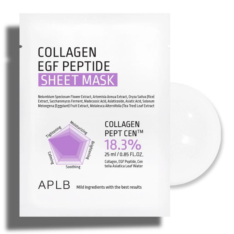 APLB Collagen EGF Peptide Sheet Mask – 10 PCS APLB