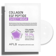 APLB Collagen EGF Peptide Sheet Mask – 10 PCS APLB