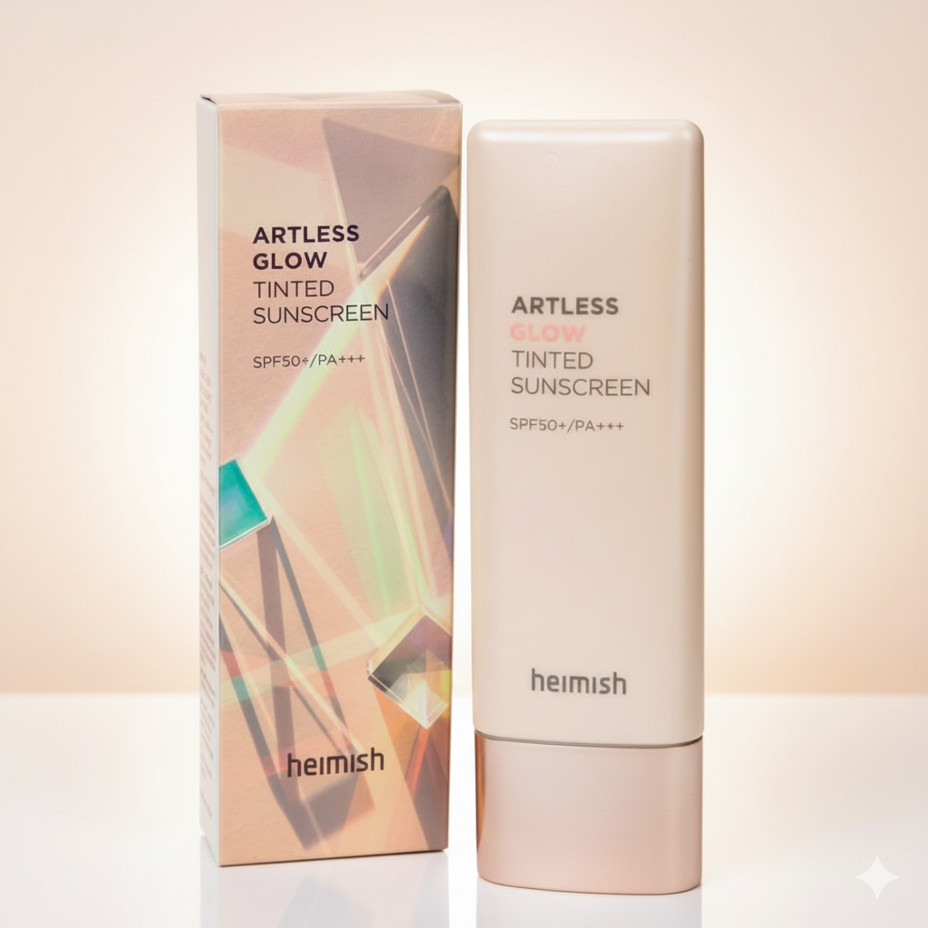 Heimish Artless Glow Tinted Sunscreen Shine Beige SPF50+ PA++++ – 40ml Heimish