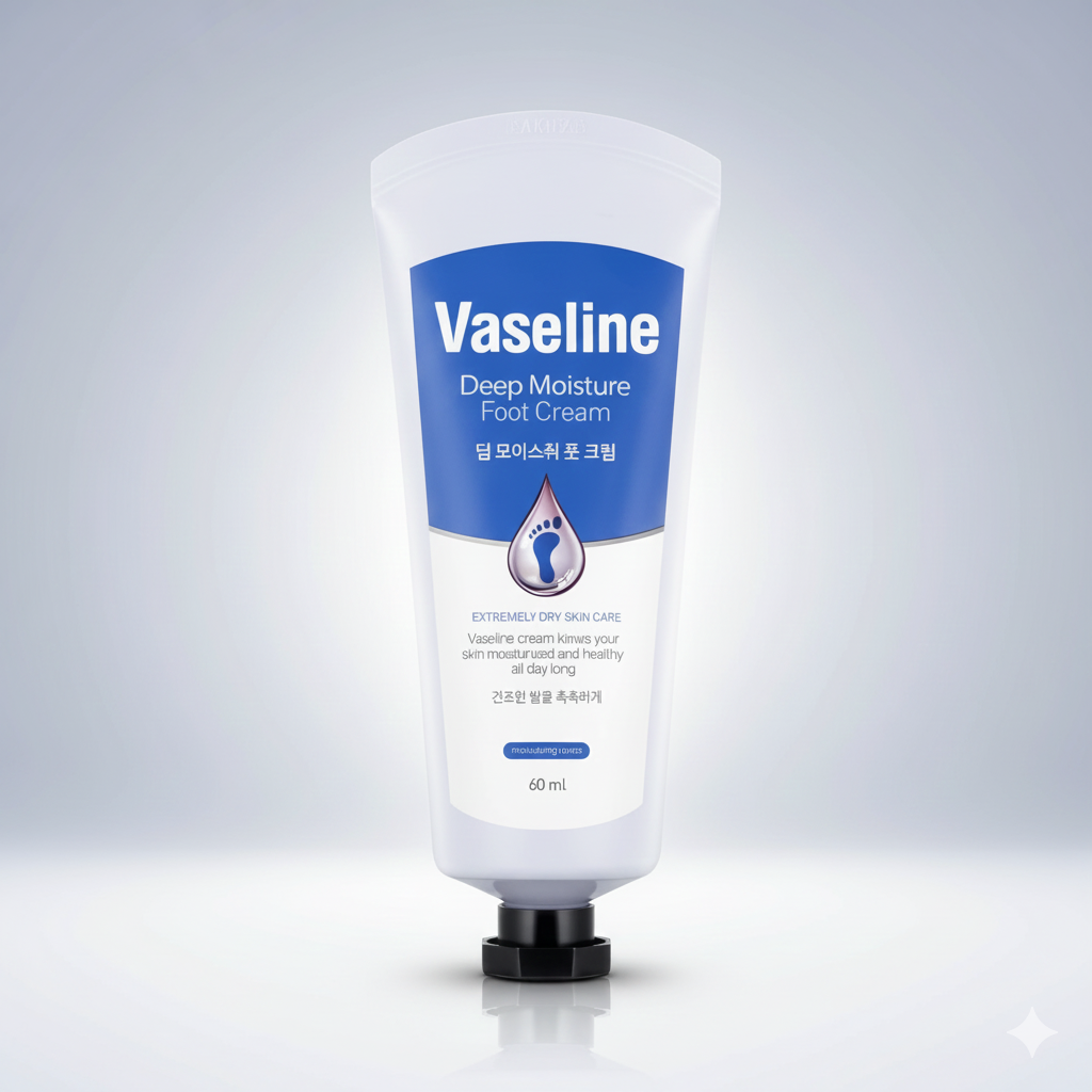 Vaseline Deep Moisturizing Foot Cream 60ml Glo Arabia