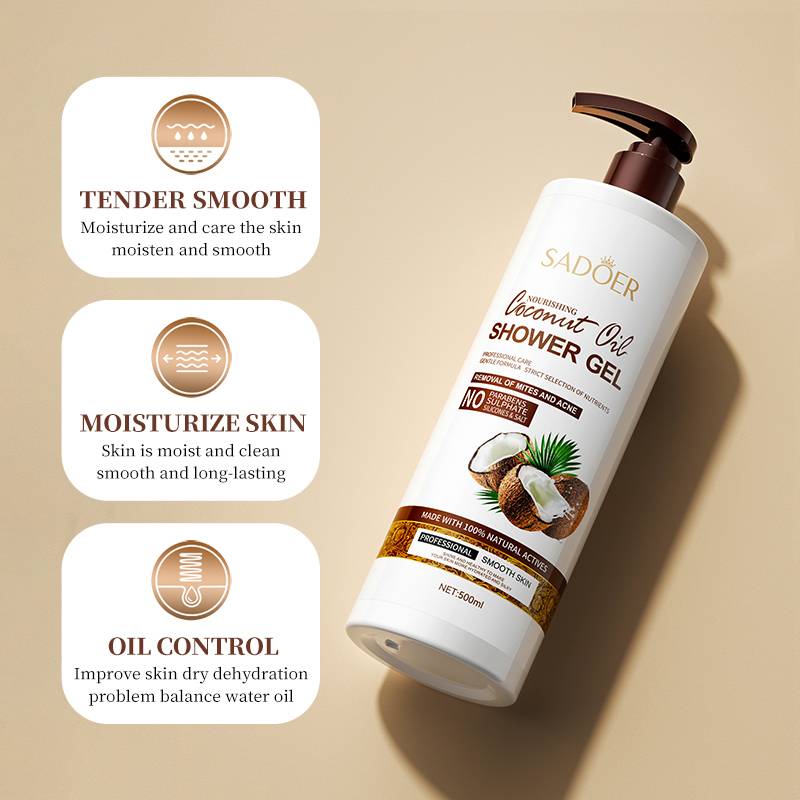 Sadoer Coconut Oil Shower Gel 500ml Sadoer